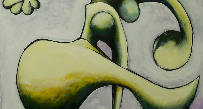 Abstract female figure